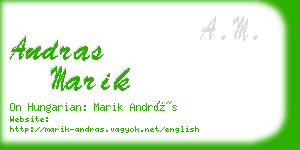 andras marik business card